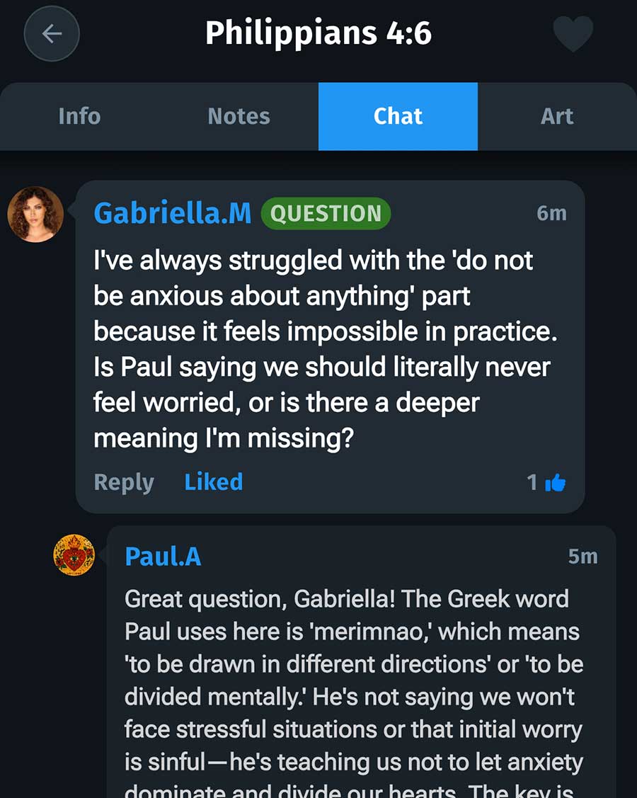 Bible verse discussion